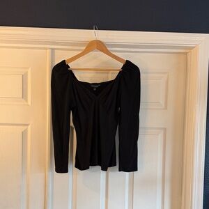 Banana Republic Black Long Sleeve Top